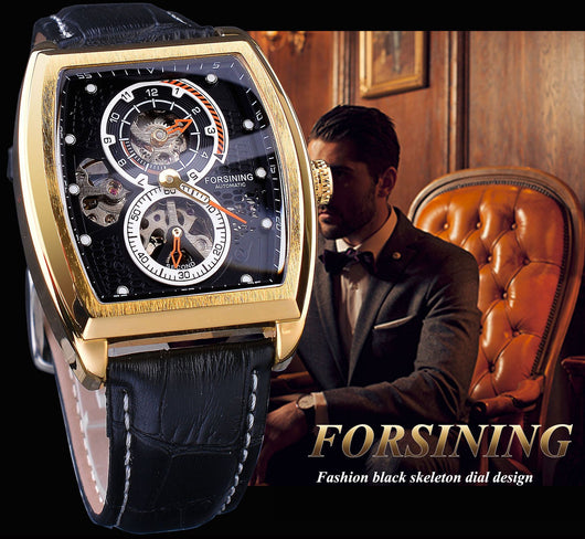 Reloj Mecánico Automático Cuadrado Hueco para Hombre - Diseño Casual Elegante - Image 9