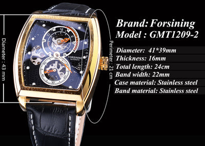Reloj Mecánico Automático Cuadrado Hueco para Hombre - Diseño Casual Elegante - Image 10