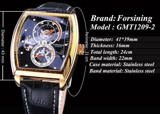 Reloj Mecánico Automático Cuadrado Hueco para Hombre - Diseño Casual Elegante - Image 10