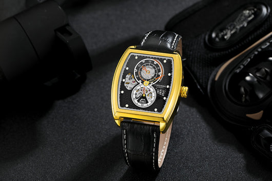 Reloj Mecánico Automático Cuadrado Hueco para Hombre - Diseño Casual Elegante - Image 16