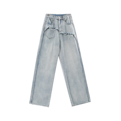 Jeans Vintage de Cintura Alta y Pierna Recta para Mujer - Image 8