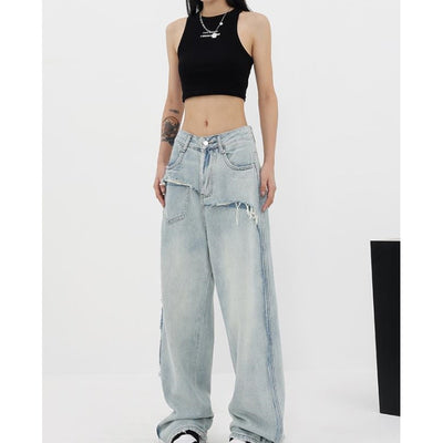 Jeans Vintage de Cintura Alta y Pierna Recta para Mujer - Image 11