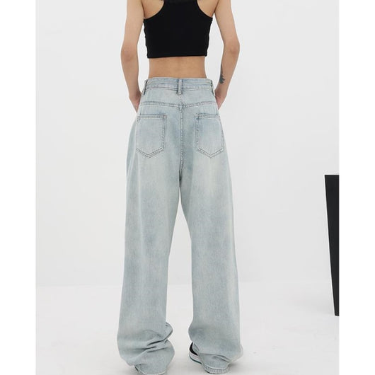 Jeans Vintage de Cintura Alta y Pierna Recta para Mujer - Image 12