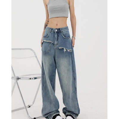 Jeans Vintage de Cintura Alta y Pierna Recta para Mujer - Image 15