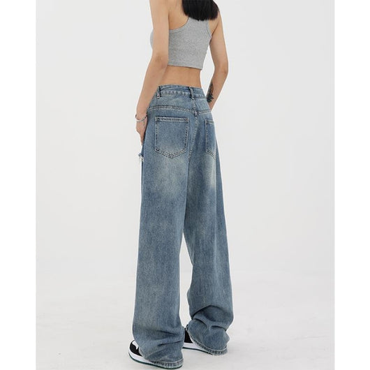 Jeans Vintage de Cintura Alta y Pierna Recta para Mujer - Image 17