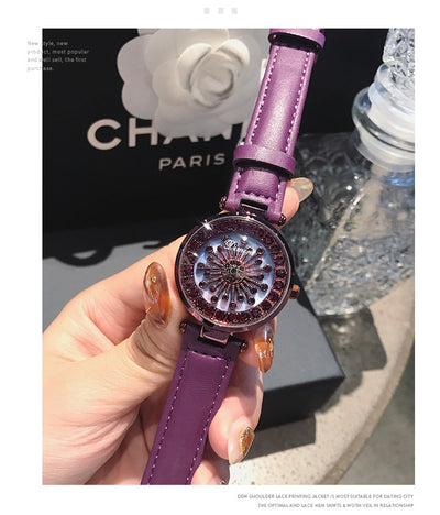 Reloj de Cuarzo para Mujer con Correa de Cuero - Elegancia y Estilo - Image 11