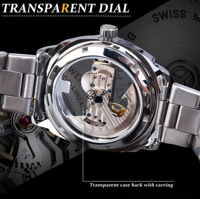 Reloj Mecánico Automático con Diseño Esqueleto - Image 16