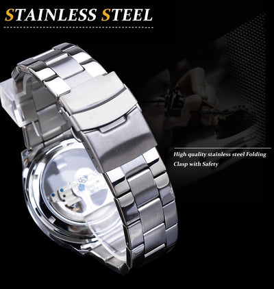 Reloj Mecánico Automático con Diseño Esqueleto - Image 17