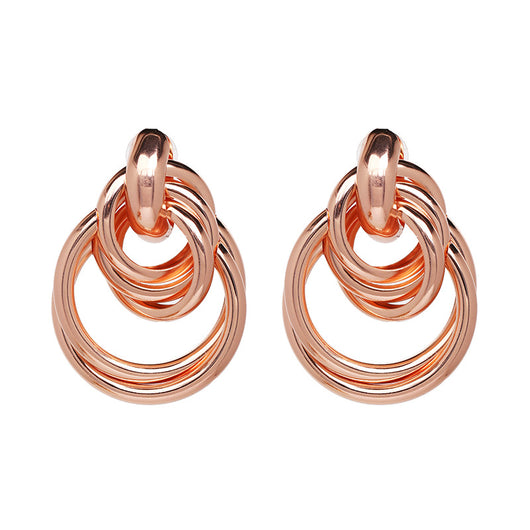 Aretes redondos de perlas metálicas - Image 14