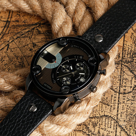 Reloj Deportivo de Cuarzo para Hombre con Esfera Grande y Correa Metálica - Image 6