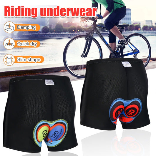 Pantalones Cortos Ciclismo con Diseño Estampado y Forro de Silicona - Image 11