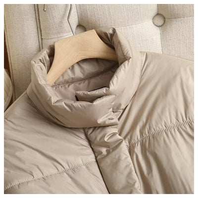 Chaleco de Algodón con Cuello Alto y Cinturón para Mujer - Image 11