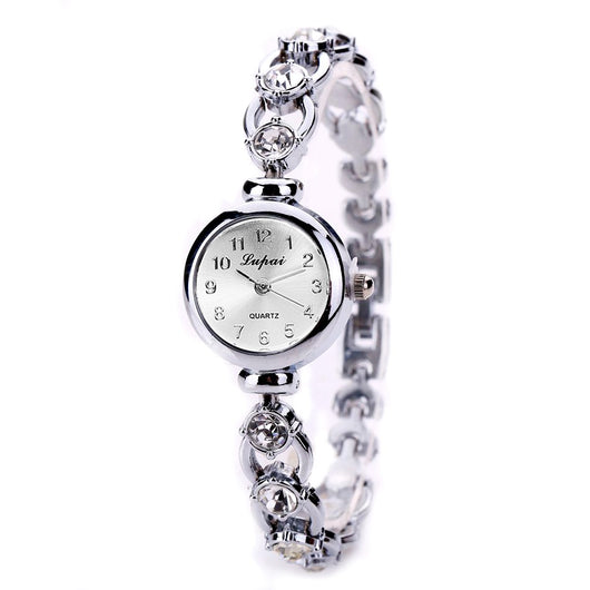 Reloj Elegante para Mujer con Pulsera de Aleación y Perlas - Image 4