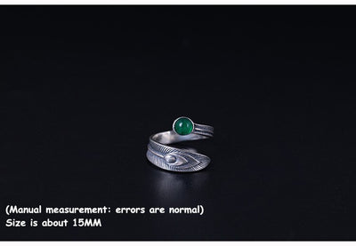 Anillos de Plata 925 con Diseño de Cola de Pavo Real - Image 8