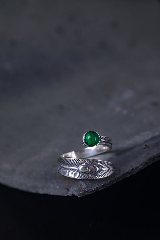 Anillos de Plata 925 con Diseño de Cola de Pavo Real - Image 11