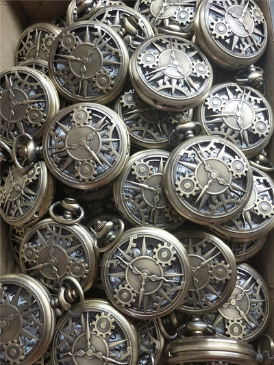Reloj Steampunk Hueco con Engranajes Vintage - Cuarzo Nostálgico - Image 6