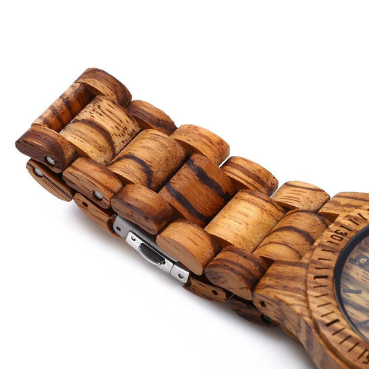 Calendario de Escritorio Zebra en Madera con Cuarzo - Image 6