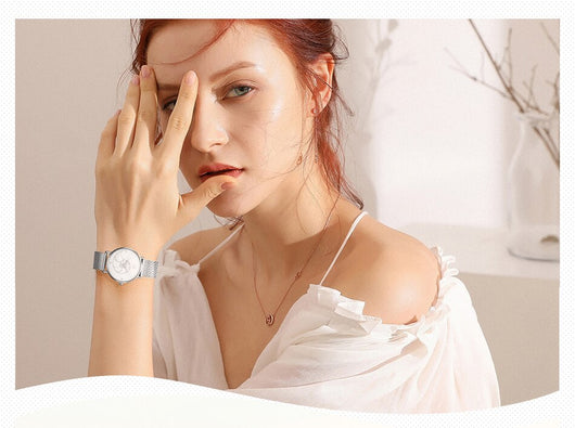 Reloj de Cuarzo para Mujer con Pulsera de Malla - Image 9