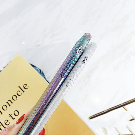 Funda para teléfono con efecto degradado y relieve de gotas de lluvia - Image 3