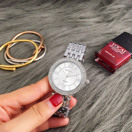 Reloj de Diseño Romano Elegante con Cristal de Lujo - Image 3