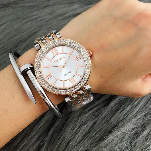 Reloj de Diseño Romano Elegante con Cristal de Lujo - Image 9