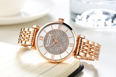 Reloj de Pulsera Elegante con Diamantes y Cierre Pequeño - Image 9