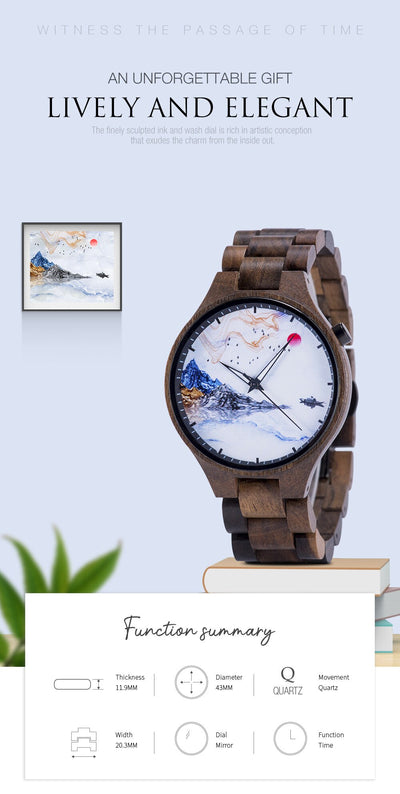 Reloj de Madera para Hombre - Diseño Literario Minimalista - Image 8