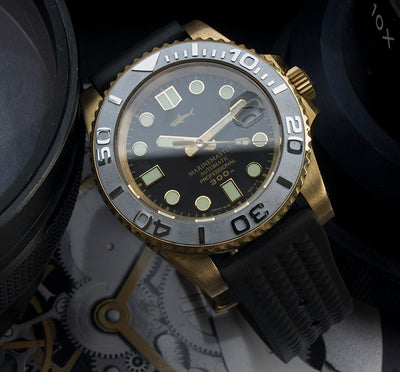 Reloj de Buceo Vintage Bronce Ghost – Sumergible Profesional - Image 11