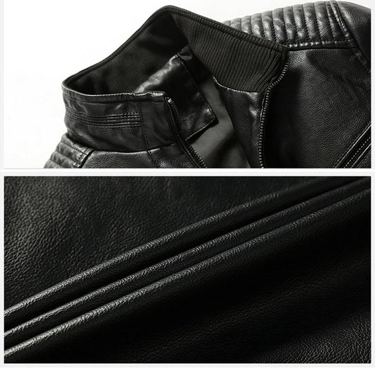 Chaqueta de Cuero para Motociclista Tallas Grandes - Image 12
