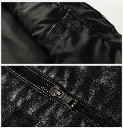 Chaqueta de Cuero para Motociclista Tallas Grandes - Image 13
