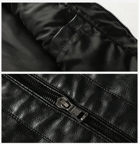 Chaqueta de Cuero para Motociclista Tallas Grandes - Image 13