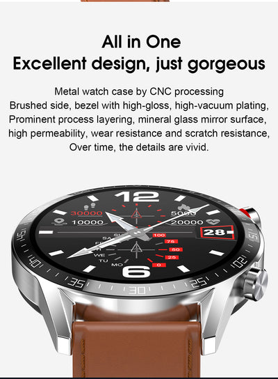 Reloj Inteligente L13 con Bluetooth, Oxígeno en Sangre y ECG - Image 3