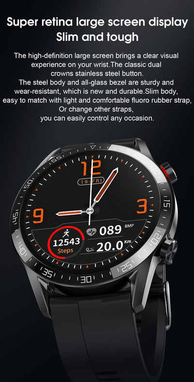 Reloj Inteligente L13 con Bluetooth, Oxígeno en Sangre y ECG - Image 6