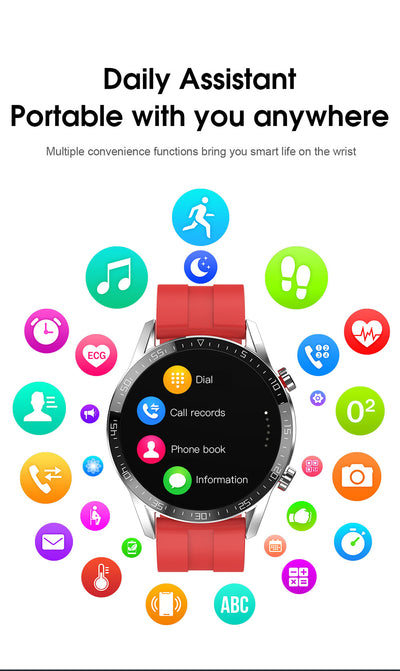 Reloj Inteligente L13 con Bluetooth, Oxígeno en Sangre y ECG - Image 15
