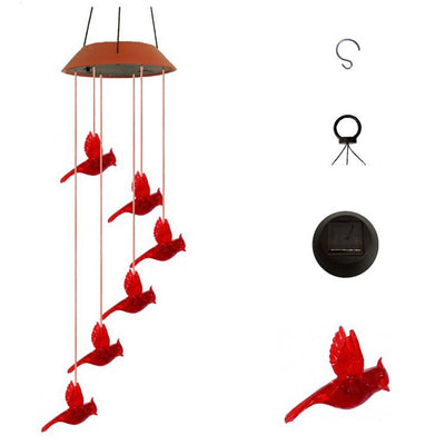 Lámpara Solar Decorativa con Diseño de Pájaro y Llama - Farola LED Colorida - Image 13