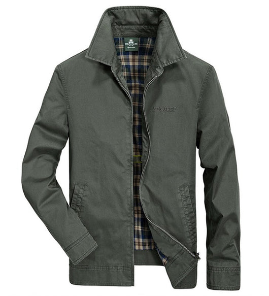 Chaqueta de Algodón para Hombre con Cuello Tipo Solapa - Image 3