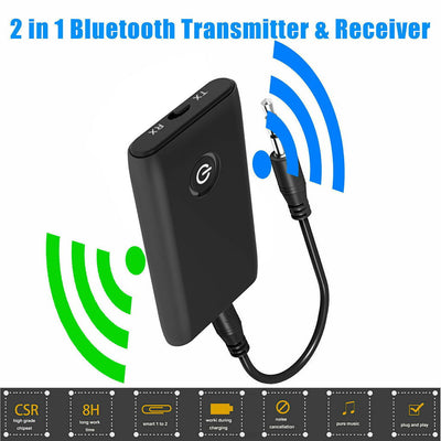 Transmisor y Receptor Bluetooth 5.0 2 en 1 Recargable - Image 2