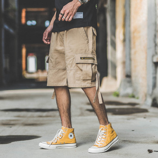 Pantalón Cargo Holgado de Cinco Bolsillos para Hombre - Comodidad Estival