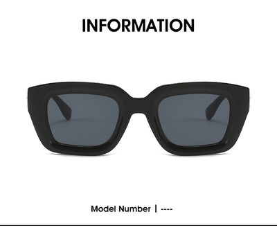 Square fashionable anti-ultraviolet sunglasses with a translucent brown frame and dark brown lenses. - Image 11