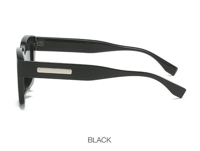 Square fashionable anti-ultraviolet sunglasses with a translucent brown frame and dark brown lenses. - Image 18