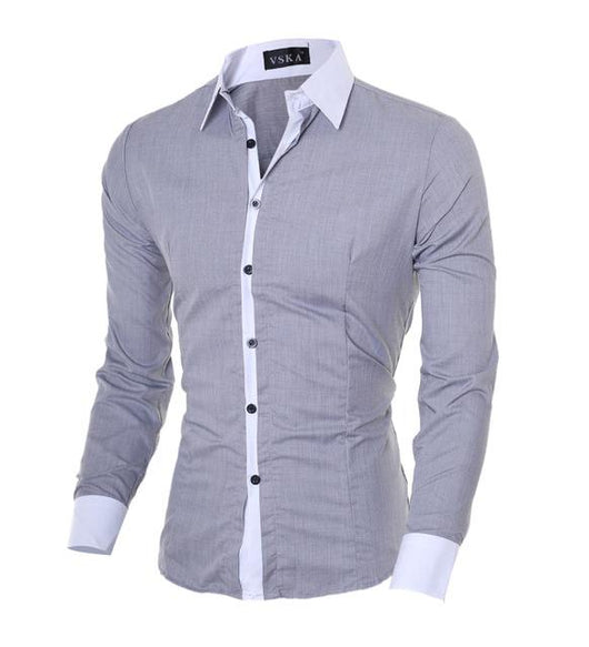 Camisas Casuales Ajustadas de Manga Larga para Hombre - Image 5