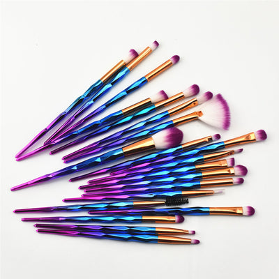Set de 20 Sombras Multicolor con Brochas Profesionales de Maquillaje - Image 2