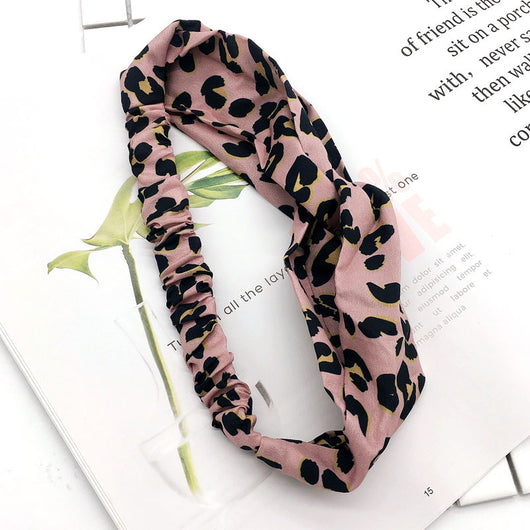 Diadema Estampado Leopardo Rosa - Image 3
