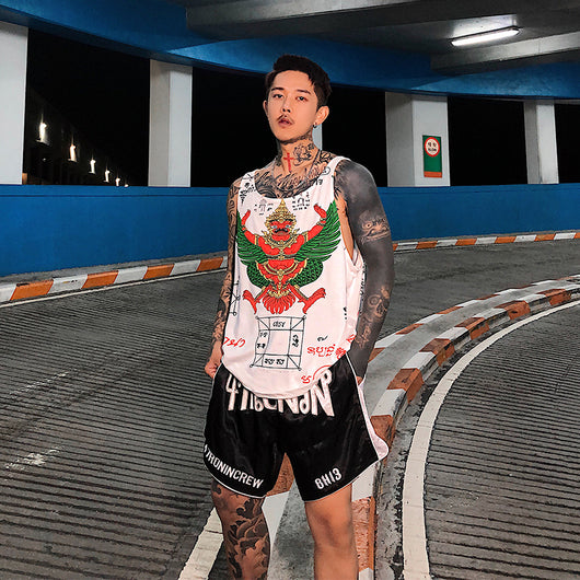 Shorts de Boxeo Bordados High Street - Image 4