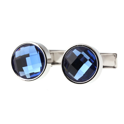 Gemelos de Cristal Azul Elegantes para Hombre y Mujer - Image 4
