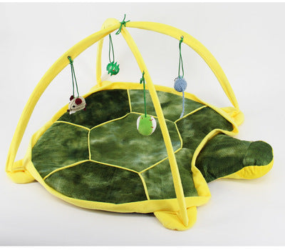 Casa de Juegos para Gatos Plegable con Hamaca y Juguetes Incluidos - Image 16