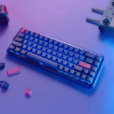 Teclado Mecánico Inalámbrico Tri-modo con Diseño Transparente - Image 4