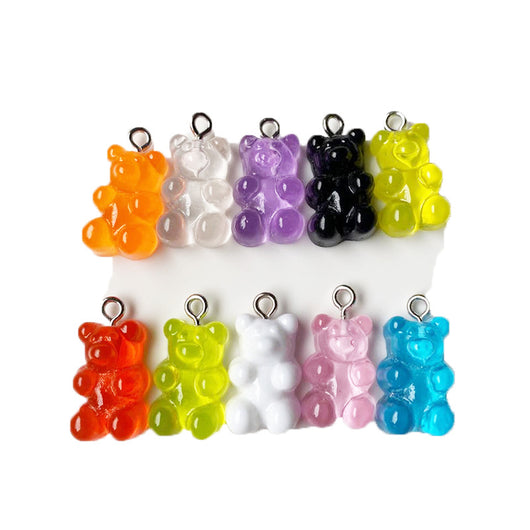 Aretes de Goma Jelly con Diseño de Ositos Coloridos - Image 3