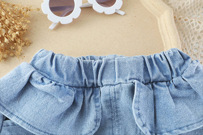 Conjunto de Falda y Pantalón Infantil Estilo Coreano Primavera - Image 9