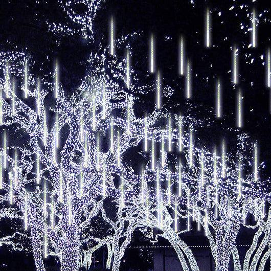Luces LED Lluvia Meteoro Impermeables 30-50 cm, 8 Tubos, 100-240V con Fuente EU - Image 18